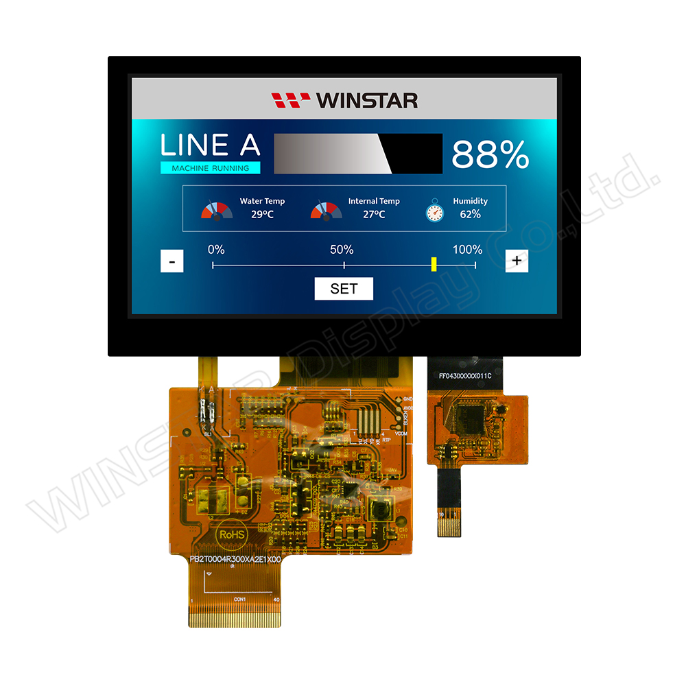 IPS ディスプレイ IPS TFT 液晶　WF43XSWAGDNG0