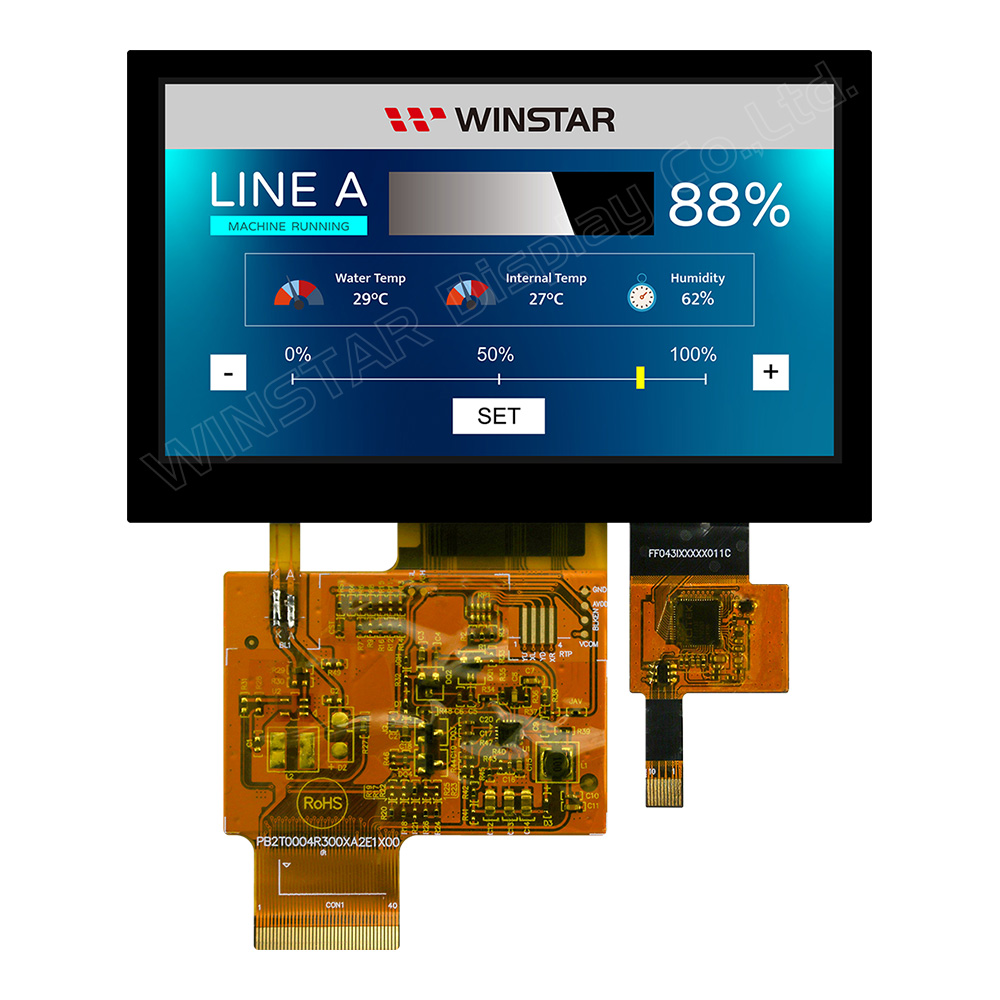 IPS ディスプレイ IPS TFT 液晶　WF43XTWAGDNG0